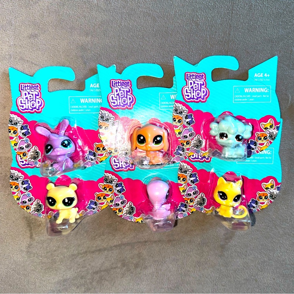 Littlest Pet Shop LPS lot of 6 brand new sealed pet toys
